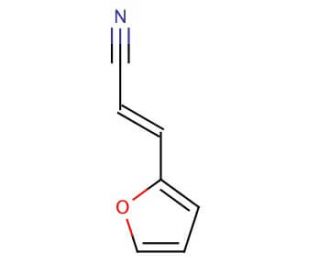 2-Furanacrylonitrile, mixture of cis and trans (CAS 7187-01-1) - chemical structure image