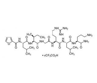 2-Furoyl-LIGRLO-amide trifluoroacetate salt (CAS 729589-58-6 (non-salt)) - chemical structure image