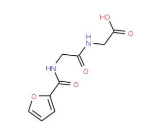 {[(2-furoylamino)acetyl]amino}acetic acid - chemical structure image