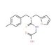 ({[(2-Furylmethyl)(4-methylbenzyl)amino]-carbonothioyl}amino)acetic acid - chemical structure image