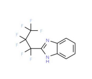 2-(Heptafluoro-n-propyl)benzimidazole (CAS 559-37-5) - chemical structure image