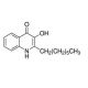 2-Heptyl-3-hydroxyl-4-quinolone (CAS 108985-27-9) - chemical structure image