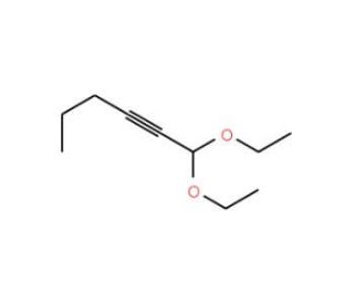 2-Hexynal diethyl acetal (CAS 18229-78-2) - chemical structure image