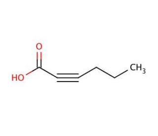 2-Hexynoic acid (CAS 764-33-0) - chemical structure image