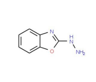 2-Hydrazino-1,3-benzoxazole (CAS 15062-88-1) - chemical structure image