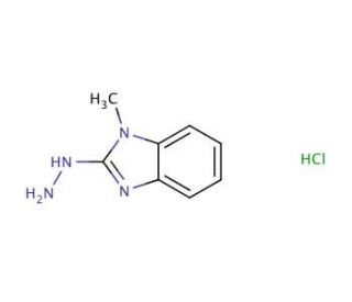 2-hydrazino-1-methyl-1H-benzimidazole hydrochloride - chemical structure image