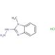 2-hydrazino-1-methyl-1H-benzimidazole hydrochloride - chemical structure image
