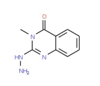 2-hydrazino-3-methylquinazolin-4(3H)-one (CAS 61507-80-0) - chemical structure image