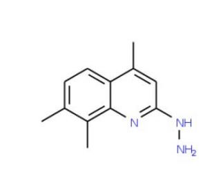 2-hydrazino-4,7,8-trimethylquinoline - chemical structure image