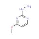 2-Hydrazino-4-methoxypyrimidine (CAS 89181-80-6) - chemical structure image