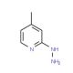 2-hydrazino-4-methylpyridine (CAS 4931-00-4) - chemical structure image
