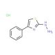 2-hydrazino-4-phenyl-1,3-thiazole hydrochloride (CAS 17574-10-6) - chemical structure image