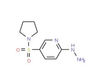 2-hydrazino-5-(pyrrolidin-1-ylsulfonyl)pyridine - chemical structure image