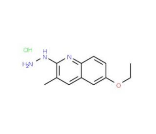 2-Hydrazino-6-ethoxy-3-methylquinoline hydrochloride (CAS 1171729-84-2) - chemical structure image
