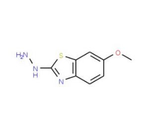2-Hydrazino-6-methoxy-1,3-benzothiazole (CAS 20174-70-3) - chemical structure image