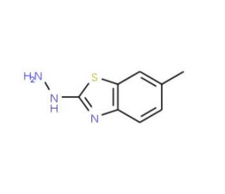 2-Hydrazino-6-methyl-1,3-benzothiazole (CAS 20174-69-0) - chemical structure image