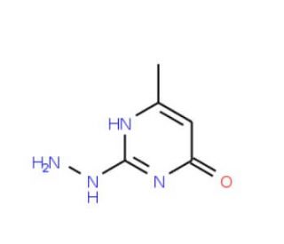2-Hydrazino-6-methyl-pyrimidin-4-ol (CAS 37893-08-6) - chemical structure image