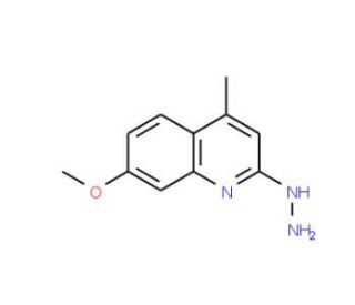 2-hydrazino-7-methoxy-4-methylquinoline (CAS 97892-65-4) - chemical structure image