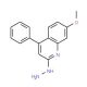 2-hydrazino-7-methoxy-4-phenylquinoline - chemical structure image