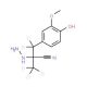 2-Hydrazino-α-(4-hydroxy-3-methoxybenzyl)propionitrile-d5 的分子结构, CAS编号: 1189658-77-2 2-Hydrazino-α-(4-hydroxy-3-methoxybenzyl)propionitrile-d5 (CAS 1189658-77-2) - chemical structure image