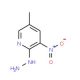 2-Hydrazinyl-5-methyl-3-nitropyridine (CAS 21901-25-7) - chemical structure image