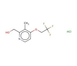 2-hydromethyl-3-methyl-4-(2,2,2-thifluoroethoxy) pyridine Hydrochloride - chemical structure image