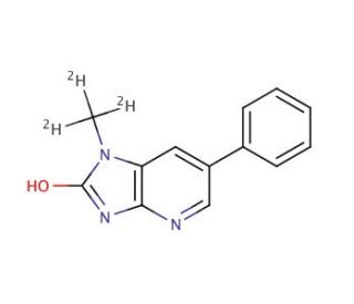 2-Hydroxy-1-(methyl-d3)-6-phenylimidazo(4,5-b)pyridine (CAS 1020719-48-5) - chemical structure image