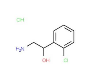 2-Hydroxy-2-(2-chlorophenyl)ethylamine hydrochloride (CAS 40570-86-3) - chemical structure image
