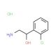 2-Hydroxy-2-(2-chlorophenyl)ethylamine hydrochloride (CAS 40570-86-3) - chemical structure image