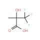 2-Hydroxy-2-methyl-3,3,3-trifluoropropionic acid (CAS 374-35-6) - chemical structure image