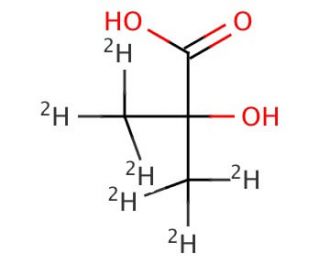 2-Hydroxy-2-methyl-d3-propanoic-3,3,3-d3 Acid - chemical structure image