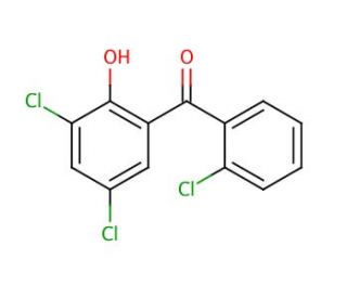 2-Hydroxy-2&prime;,3,5-trichlorobenzophenone (CAS 99585-49-6) - chemical structure image