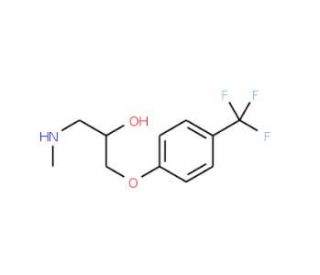 {2-hydroxy-3-[4-(trifluoromethyl)phenoxy]propyl}(methyl)amine - chemical structure image
