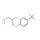 {2-hydroxy-3-[4-(trifluoromethyl)phenoxy]propyl}(methyl)amine - chemical structure image