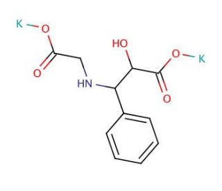 2-Hydroxy-3-(carboxymethylamino)-hydrocinnamic Acid, Dipotassium Salt - chemical structure image