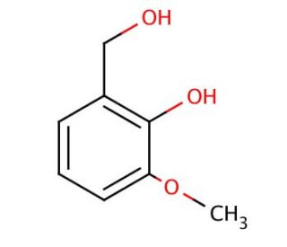 2-Hydroxy-3-methoxybenzyl alcohol (CAS 4383-05-5) - chemical structure image