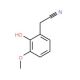 2-Hydroxy-3-methoxyphenylacetonitrile (CAS 42973-56-8) - chemical structure image