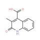 2-Hydroxy-3-methyl-quinoline-4-carboxylic acid (CAS 6625-08-7) - chemical structure image
