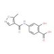 2-hydroxy-4-[(5-methyl-1,2-oxazole-4-)amido]benzoic acid - chemical structure image