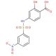 2-Hydroxy-4-(3-nitro-benzenesulfonylamino)-benzoic acid - chemical structure image