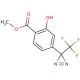 2-Hydroxy-4-[3-trifluoromethyl-3H-diazirin-3-yl]benzoic Acid, Methyl Ester (CAS 165963-72-4) - chemical structure image