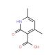 2-hydroxy-4,6-dimethylnicotinic acid (CAS 24667-09-2) - chemical structure image
