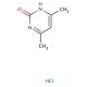 2-Hydroxy-4,6-dimethylpyrimidine hydrochloride (CAS 34289-60-6) - chemical structure image