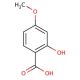 2-Hydroxy-4-methoxybenzoic acid (CAS 2237-36-7) - chemical structure image