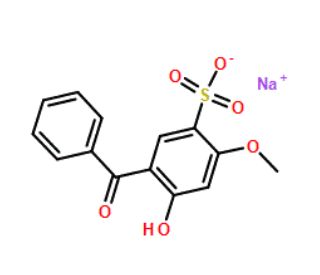 2-Hydroxy-4-methoxybenzophenone-5-sulfonic acid sodium salt - chemical structure image