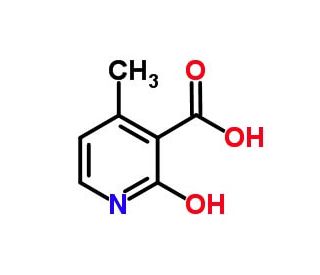 2-Hydroxy-4-methylpridine-3-carboxylic acid (CAS 38076-81-2) - chemical structure image