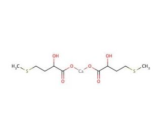 2-Hydroxy-4-(methylthio)butyric acid calcium salt (CAS 4857-44-7) - chemical structure image