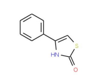 2-Hydroxy-4-phenylthiazole (CAS 3884-31-9) - chemical structure image