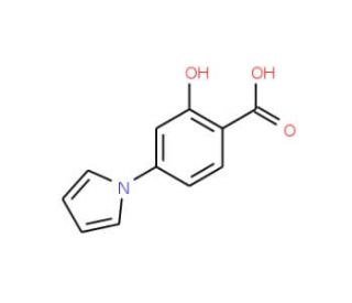 2-Hydroxy-4-pyrrol-1-yl-benzoic acid - chemical structure image
