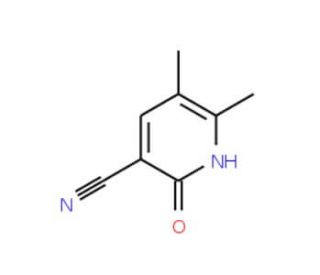 2-Hydroxy-5,6-dimethyl-3-pyridinecarbonitrile (CAS 72716-80-4) - chemical structure image